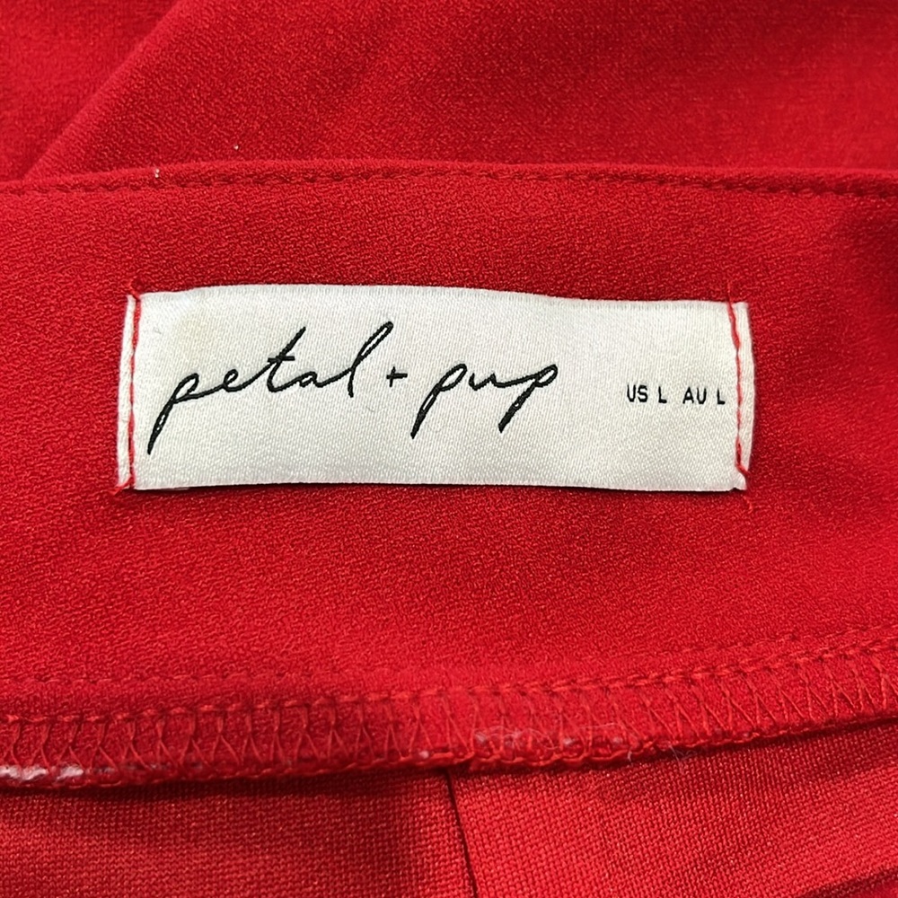 NEW Petal & Pup Mills Crop Jumpsuit Red Size Large - Picture 8 of 9